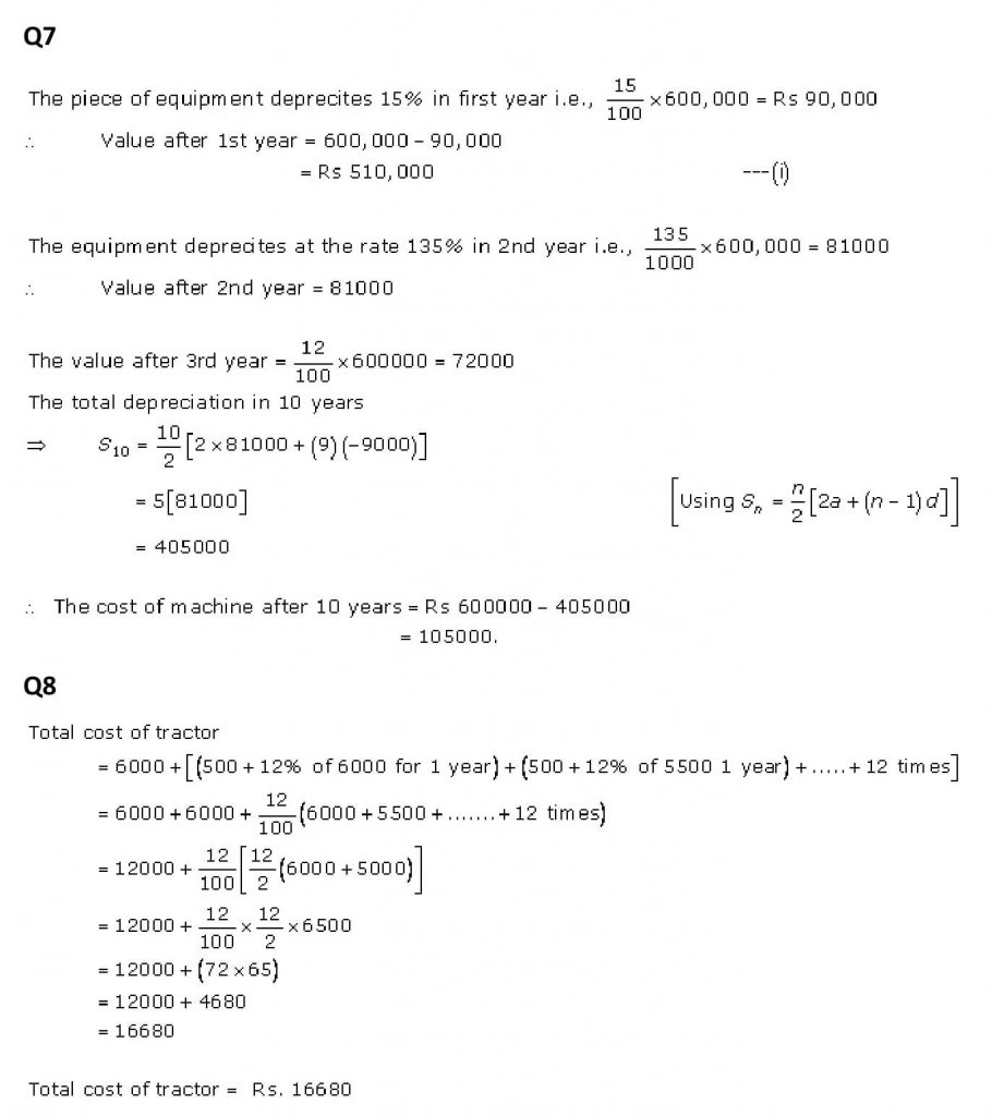 NCERT Solutions Class 11 Mathematics RD Sharma Arithmetic Progressions-