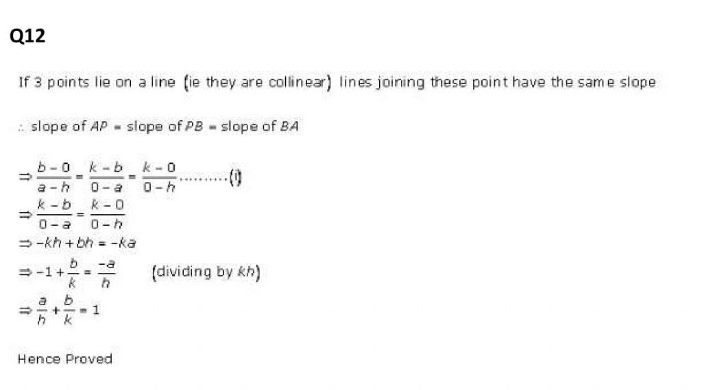 NCERT Solutions Class 11 Mathematics RD Sharma The Straight Lines-