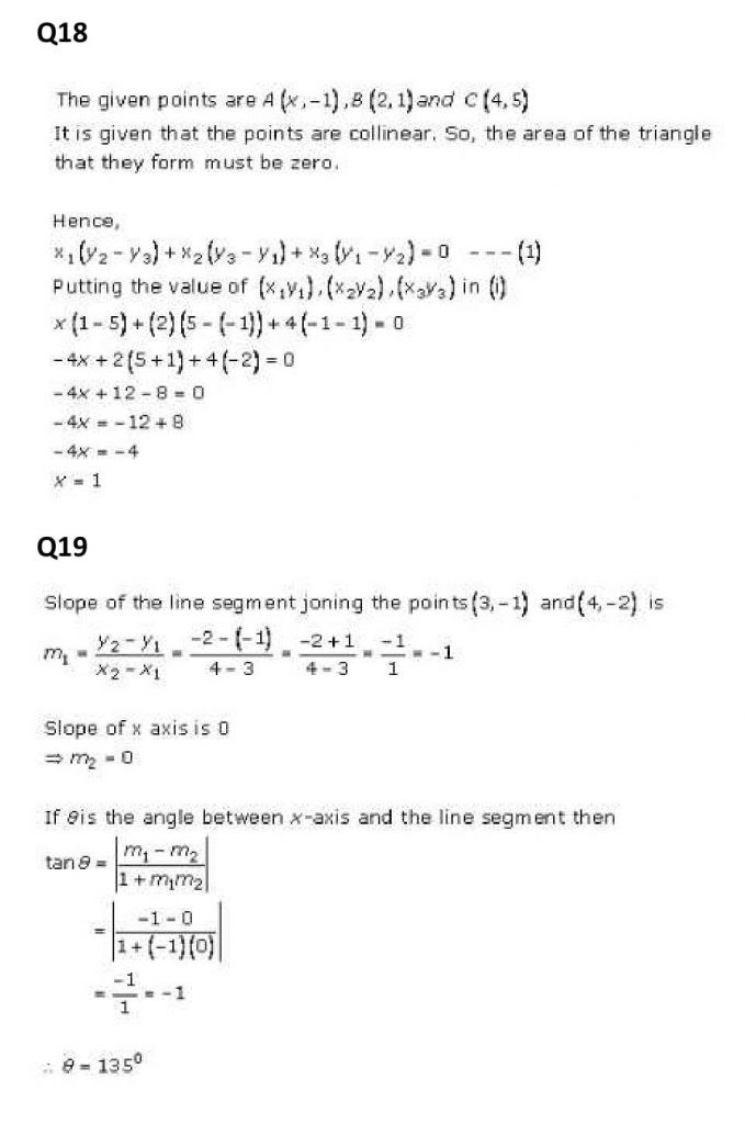 NCERT Solutions Class 11 Mathematics RD Sharma The Straight Lines-