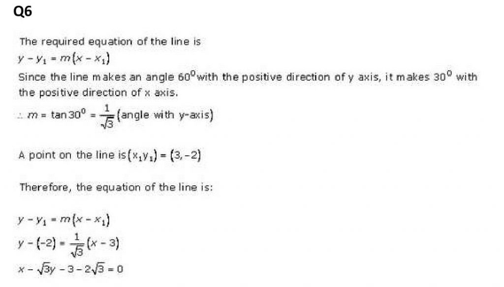 NCERT Solutions Class 11 Mathematics RD Sharma The Straight Lines-