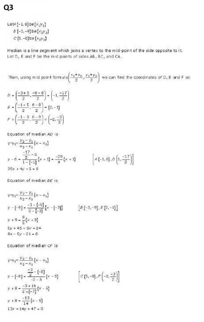 NCERT Solutions Class 11 Mathematics RD Sharma The Straight Lines-