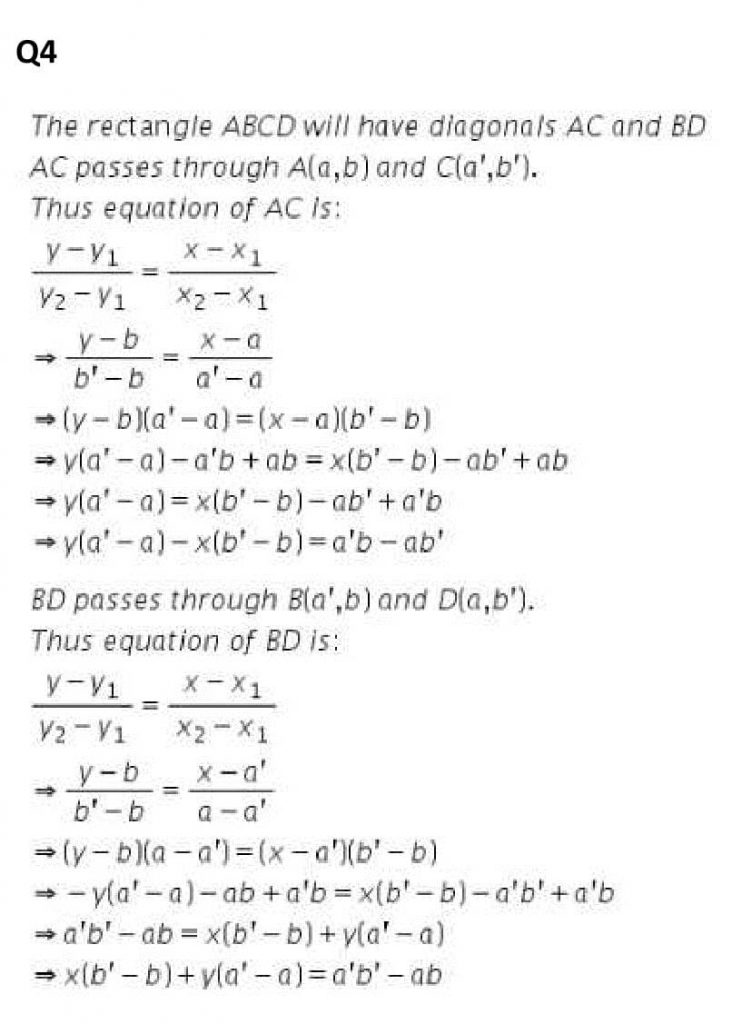 NCERT Solutions Class 11 Mathematics RD Sharma The Straight Lines-