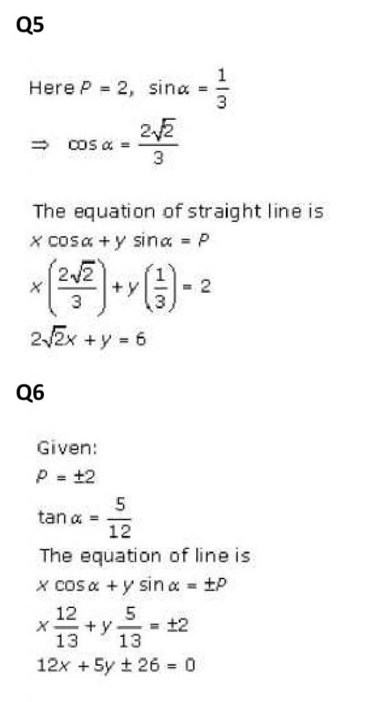 NCERT Solutions Class 11 Mathematics RD Sharma The Straight Lines-