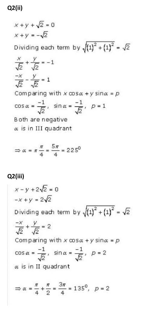 NCERT Solutions Class 11 Mathematics RD Sharma The Straight Lines-