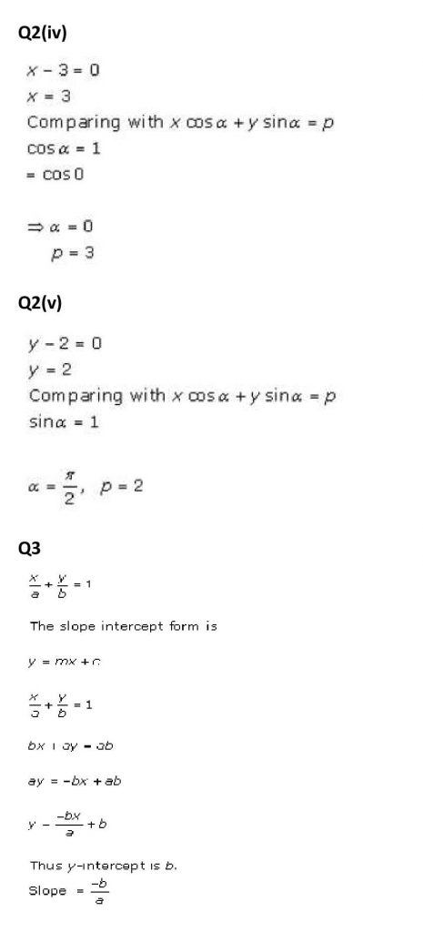 NCERT Solutions Class 11 Mathematics RD Sharma The Straight Lines-