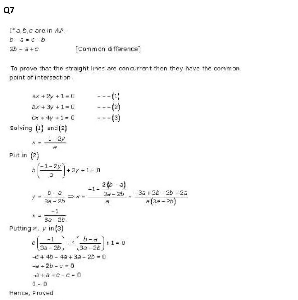 NCERT Solutions Class 11 Mathematics RD Sharma The Straight Lines-