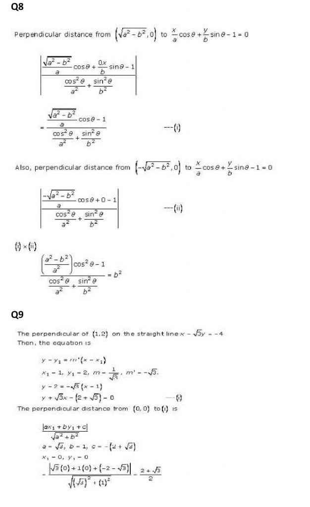 NCERT Solutions Class 11 Mathematics RD Sharma The Straight Lines-