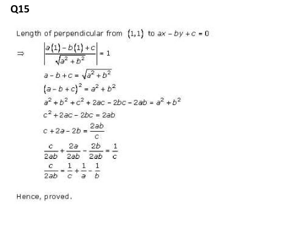 NCERT Solutions Class 11 Mathematics RD Sharma The Straight Lines-