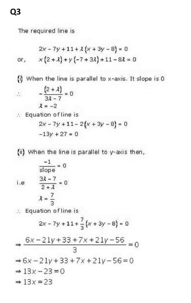 NCERT Solutions Class 11 Mathematics RD Sharma The Straight Lines-