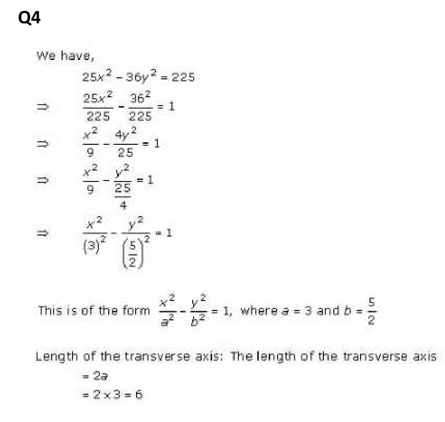 NCERT Solutions Class 11 Mathematics RD Sharma Hyperbola-