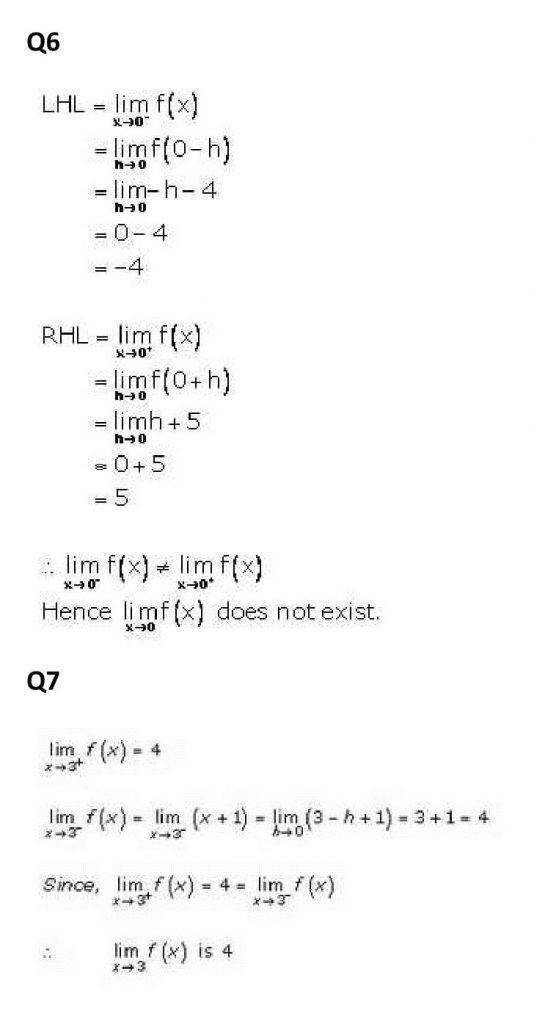 NCERT Solutions Class 11 Mathematics RD Sharma Limits-