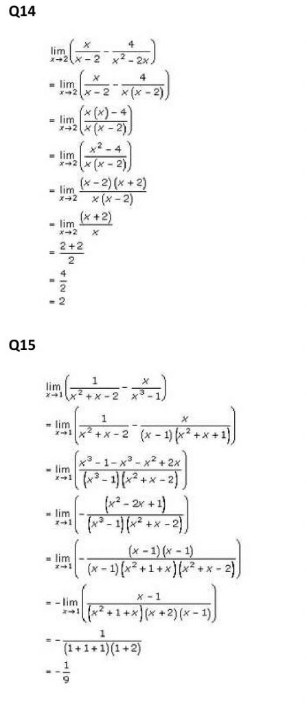 NCERT Solutions Class 11 Mathematics RD Sharma Limits-