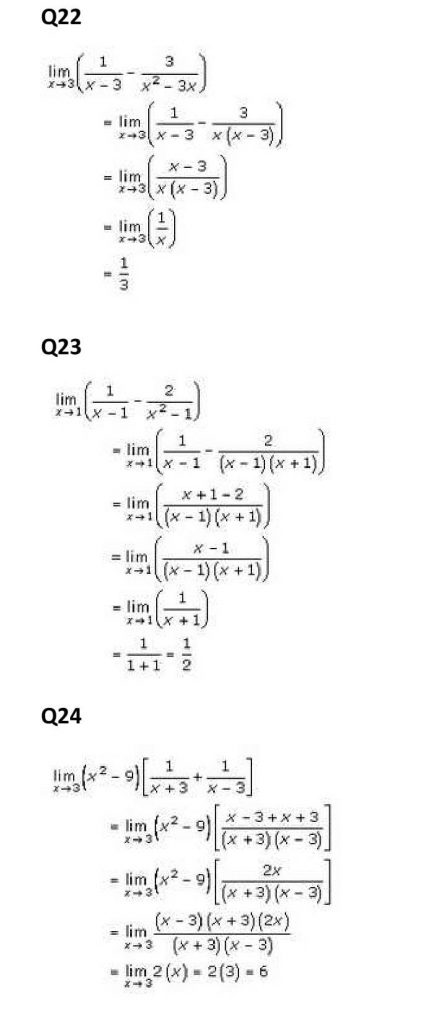 NCERT Solutions Class 11 Mathematics RD Sharma Limits-
