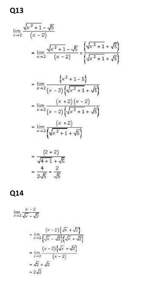 NCERT Solutions Class 11 Mathematics RD Sharma Limits-