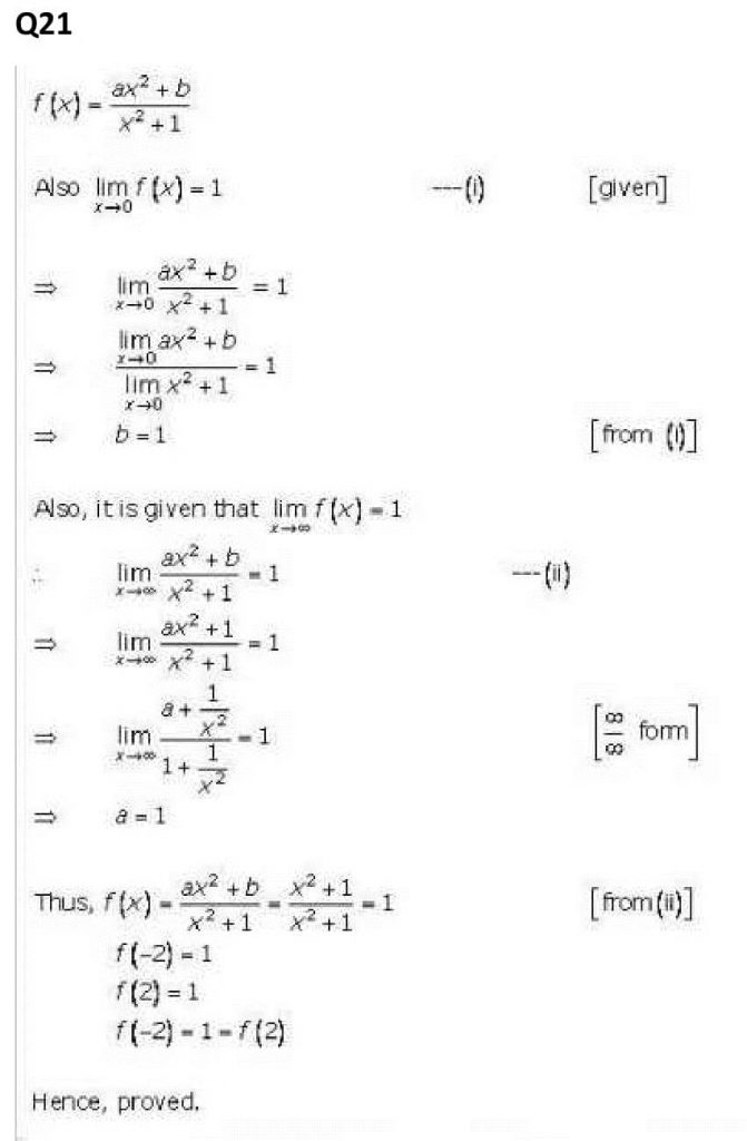 NCERT Solutions Class 11 Mathematics RD Sharma Limits-