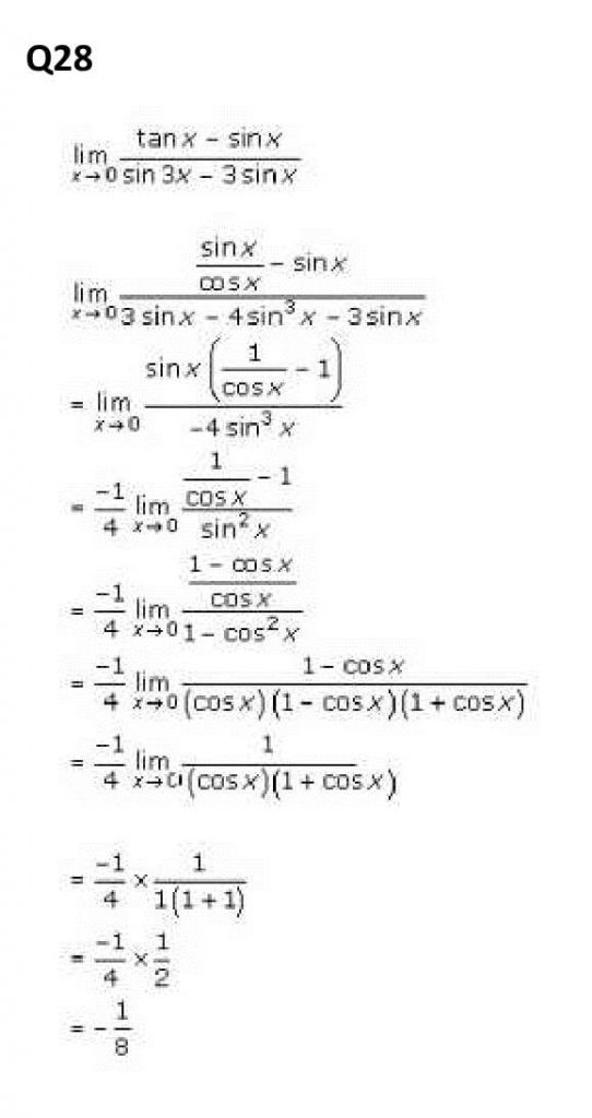 NCERT Solutions Class 11 Mathematics RD Sharma Limits-