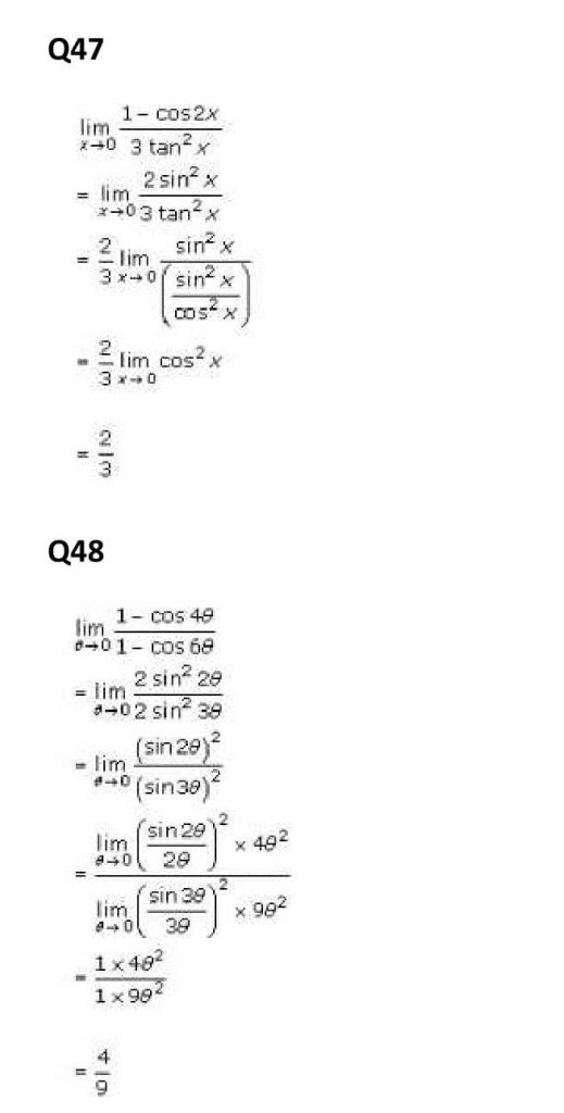 NCERT Solutions Class 11 Mathematics RD Sharma Limits-