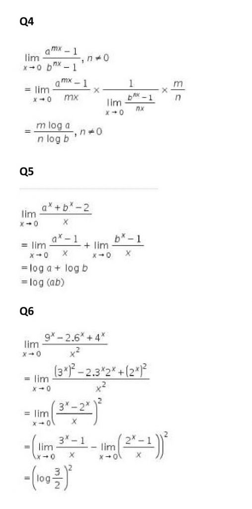 NCERT Solutions Class 11 Mathematics RD Sharma Limits-