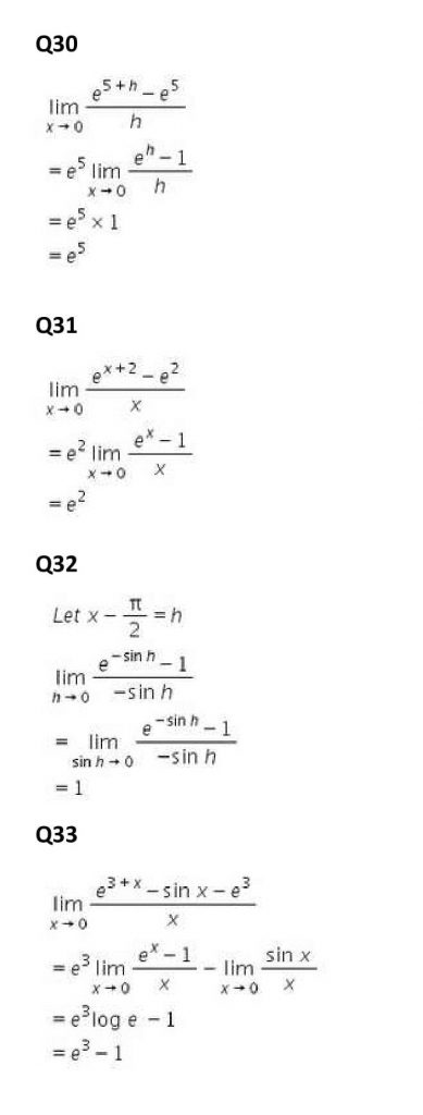 NCERT Solutions Class 11 Mathematics RD Sharma Limits-