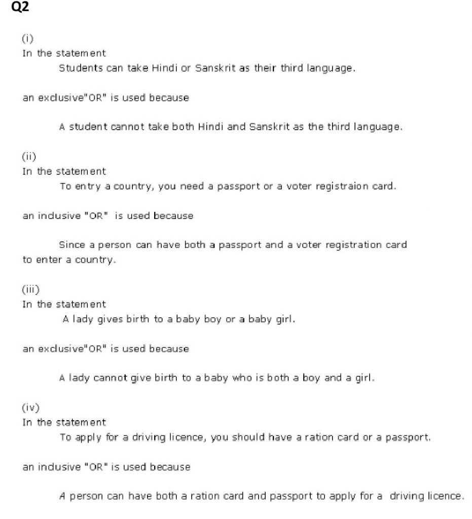 NCERT Solutions Class 11 Mathematics RD Sharma Mathematical Reasoning-