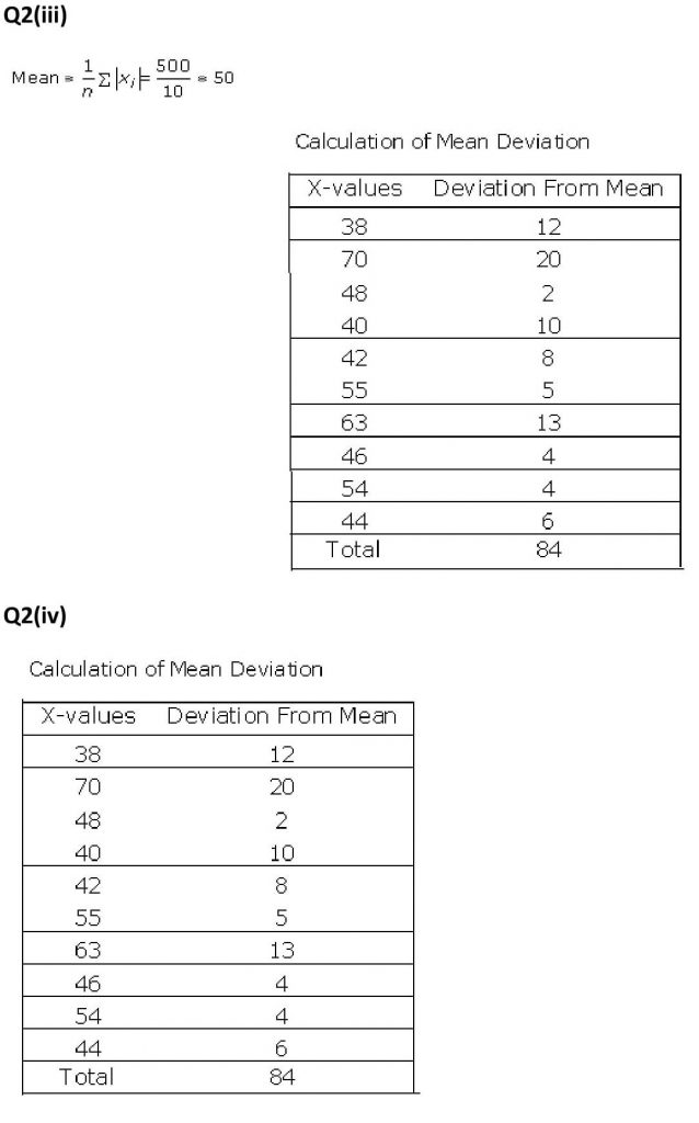 NCERT Solutions Class 11 Mathematics RD Sharma Statistics-