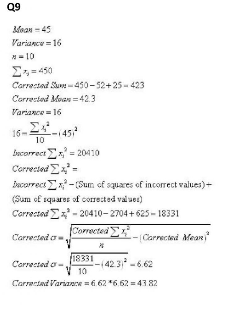 NCERT Solutions Class 11 Mathematics RD Sharma Statistics-