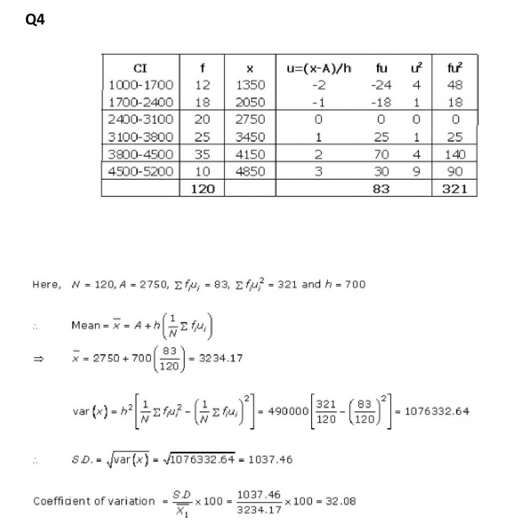 NCERT Solutions Class 11 Mathematics RD Sharma Statistics-