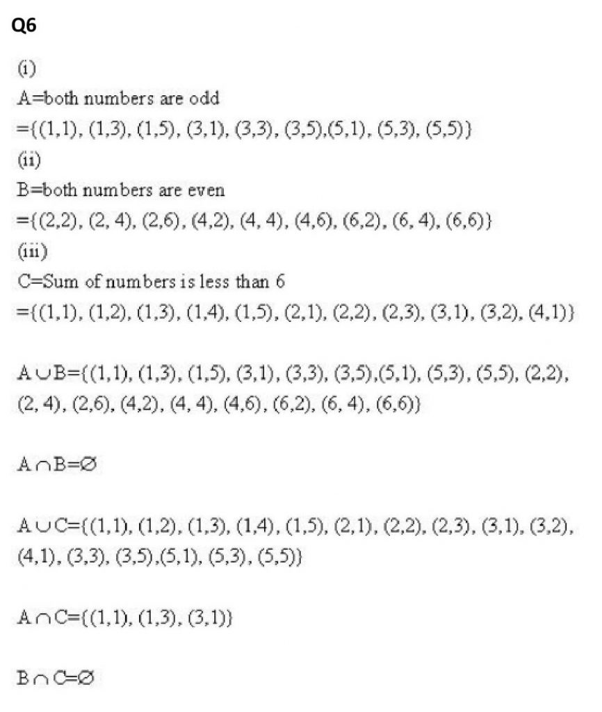 NCERT Solutions Class 11 Mathematics RD Sharma Probability-