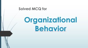 MCQ for organizational Behavior